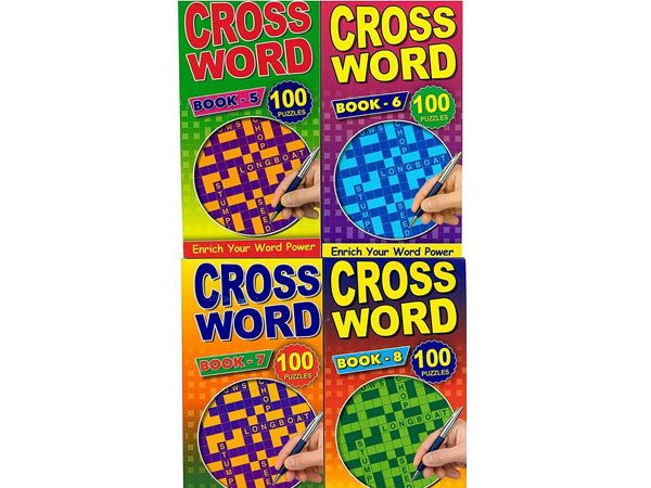 Slim Adult Crossword Book, Assorted Picked At Random  22x12cm