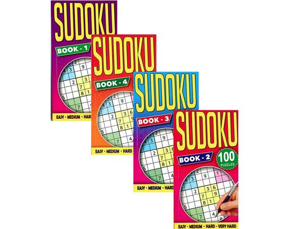 Slim Sudoku Puzzle Book, Assorted Picked At Random  22x12cm