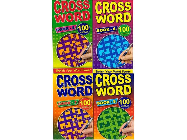 Slim Criss Cross Puzzle Book, Assorted Picked At Random  22x12cm