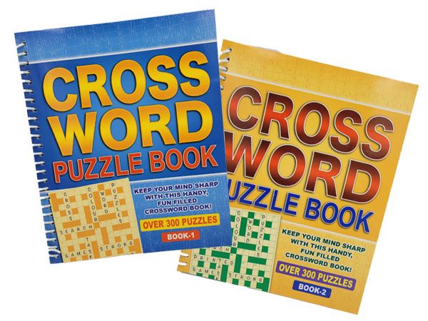 Large Spiral Crossword Puzzle Book...Over 300 Puzzles