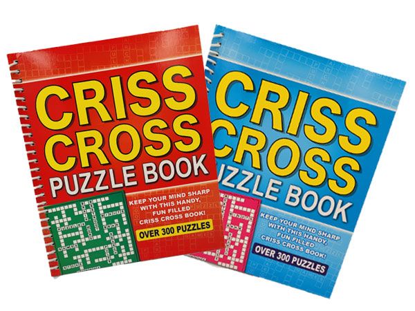Large Spiral Criss Cross Puzzle Book...Over 300 Puzzles